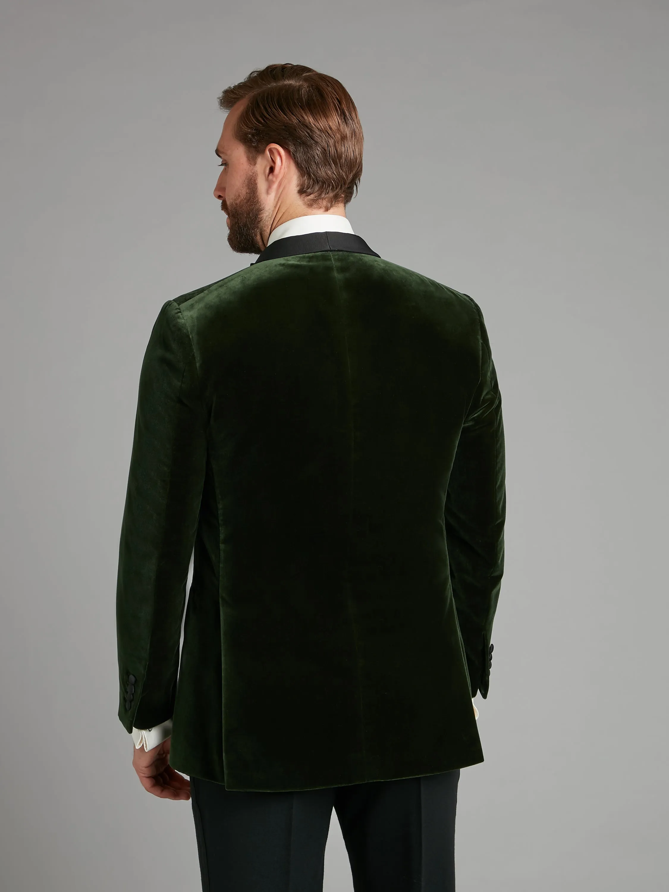 Whittaker Smoking Jacket - Green Velvet