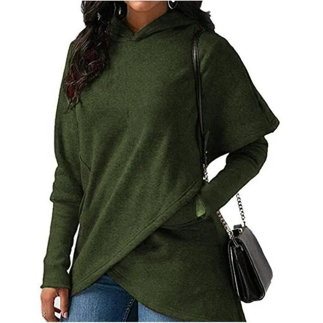 Women Hoodies Sweatshirts Autumn Winter Plus Size Long Sleeve Pocket Pullover Hoodie