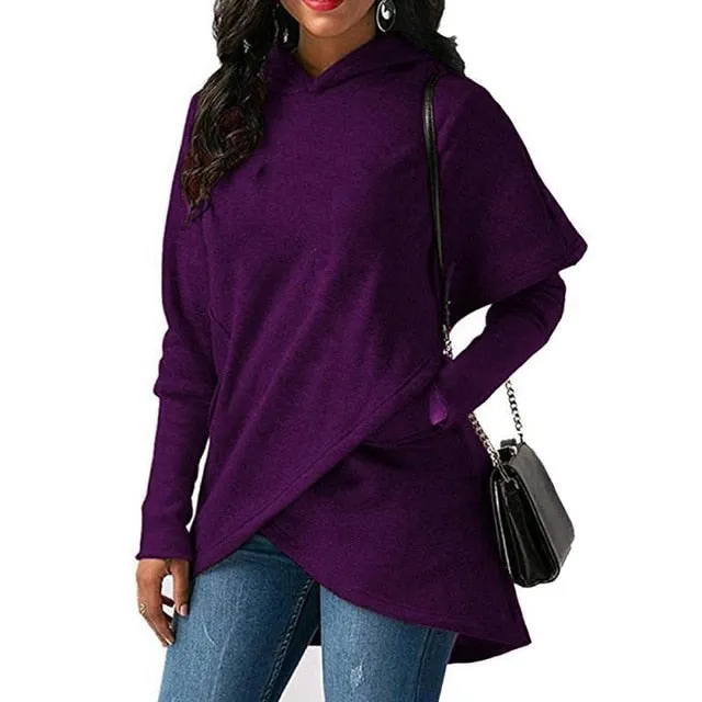 Women Hoodies Sweatshirts Autumn Winter Plus Size Long Sleeve Pocket Pullover Hoodie