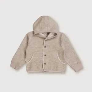 Wool Hooded Jacket - Sand